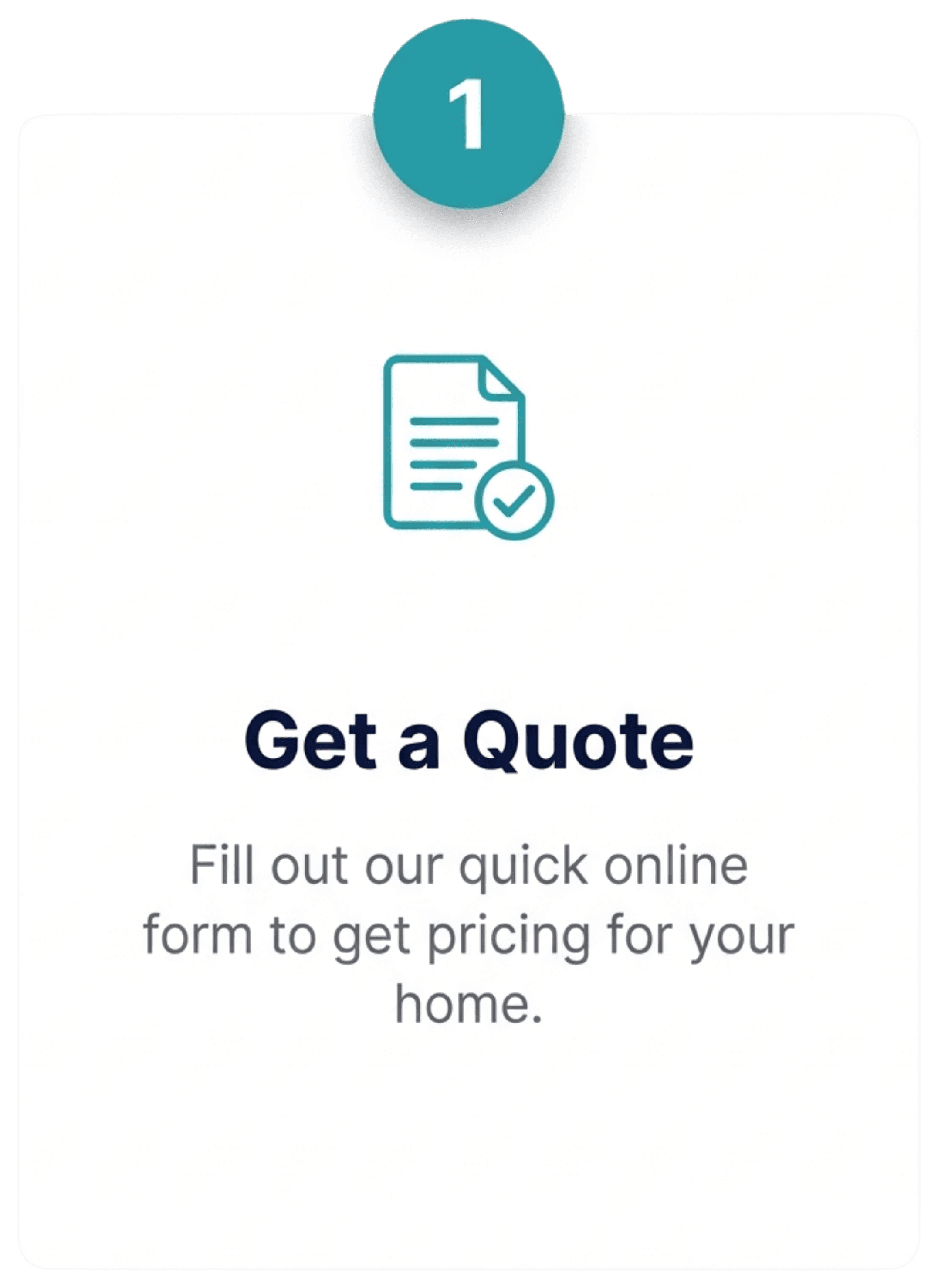 Step 1: Get an instant bid →